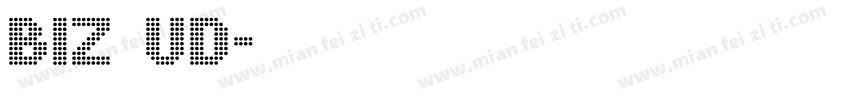 BIZ UD字体转换